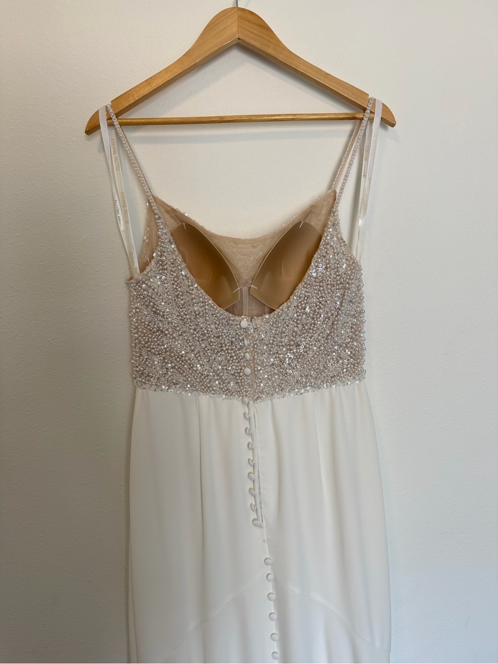 Allure Bridal A1169 Wedding Dress Size 10 Ivory Pearl Beade Mermaid Gown unworn - Picture 10 of 13